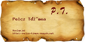 Pelcz Tímea névjegykártya